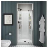 Sterling Shower Back Wall White 36x76in