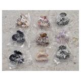 9pc Mini Hair Clips Assorted Color