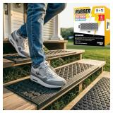 6ct Thunder Grip Rubber Stair Treads 30x10in