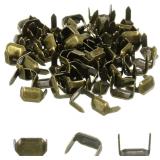 100Pcs Brass Leather Staples, 8mm