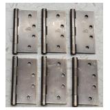 6pk Door Hinge 4x4in
