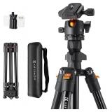 64in K&F Concept Aluminum Tripod w/360  Head