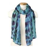 70x20in Signals Silk Scarf