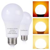 2ct LED 3-Way Light Bulb A21