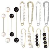 24 Pcs Sweater Shawl Clips Faux Crystal Pins
