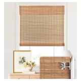LazBlinds Cordless Bamboo Roman Shades 26x72