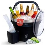 7.2L Insulated Ice Bucket with Lid & Scoop