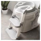 Potty Seat with 2 Step Ladders Gray Jool Baby