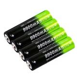 2pk Rechargeable Battery 3.7V Li-ion 9900mAh 8pc