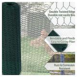 Green Chicken Wire Fence, 3.6x157.5ft