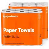 12pk Paper Towels 2-Ply Amazon Basics