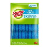 24ct Zero Scratch Scrub Sponges 4.4x2.6in