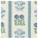 50x44 Folkloric Floral Stripe Linen Dual-Use Print