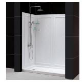 DreamLine QWALL-5 White Shower Wall Panels 40x62in
