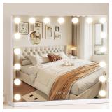Vanity Mirror w/Lights 23.6x19.7in