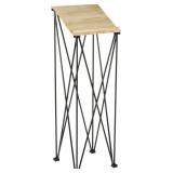 Displays2go Folding Lectern with Angled Top