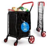 SereneLife Folding Utility Cart with Liner
