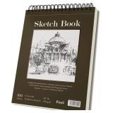 100 Sheets Fuxi Sketch Book, Spiral 9x12in