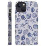 DAIZAG Case for iPhone 14   Blue Seashell
