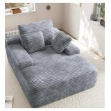 Boneless Chair with Chaise 60x44x25in