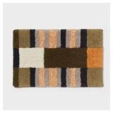 Colorblock Bath Rug, 20x30in