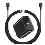 6.6ft Moto Razr 30W USB-C Charger Black