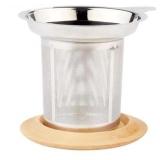 Snarky Tea Steel & Bamboo Single Cup Steeper