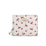 Coach Women's Snap Wallet With Cherry Print