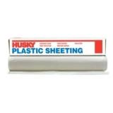 200x2ft Husky Clear Plastic Sheeting 1.5mil