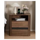 Nightstand w/Charging Station 26.3x15.7x26.3in