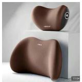 Memory Foam Car Headrest Pillow & Lumbar