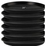20in Plastic Plant Saucers 6pk