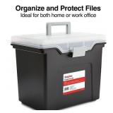 Staples Letter File Box Tote 13.8x10.1x11.7in
