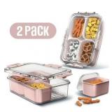 2pc Cook With Color Snackle Box, Pink