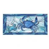 Blue Coastal Crab Sassafras Switch Mat, 10x22in