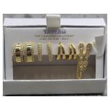 4 Pair Tayluh Cubic Zirconia Earings