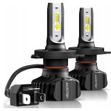 2pk AUXITO H4 9003 LED Bulbs, 6500K