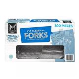 300ct Member's Mark Clear Plastic Forks 6.9in