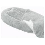 Large Light Gray Dog Bed 68x40in