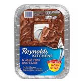 6ct Reynolds Aluminum Cake Pans w/Lids 13x9in