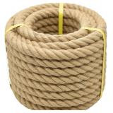 Jute Rope Natural 1.5' x 50 ft for Crafts