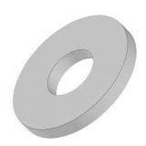 100ct USS Flat Washers 7/16in