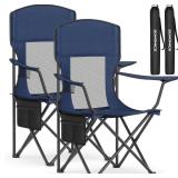 2pk SONGMICS Camping Chairs 38.2x34x20.3in