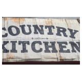 47x27in Country Kitchen Wall Banner