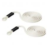 2pk Fender Line, White, 5ft