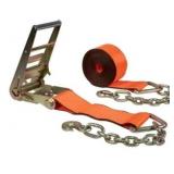 Ratchet Strap w/Chain Anchors 4inx30ft