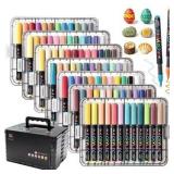 84 Colors Acrylic Markers w/Ink Control