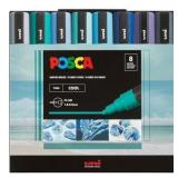 8pk POSCA Water-Based Markers 1.8-2.5mm