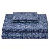 3pc Twin Cullman Blue Sheet Set