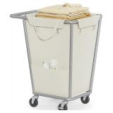 SONGMICS Rolling Laundry Hamper 34.3 gal